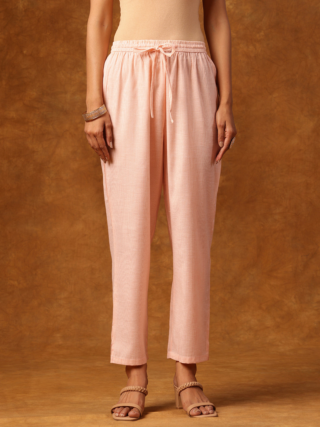 Peach Aura –Embroidered Elegant Set with Pant & Dupatta