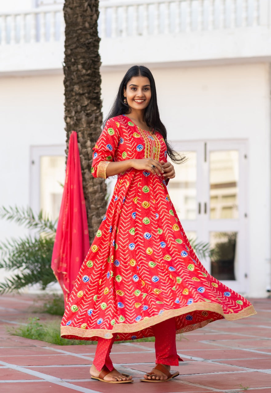 Gajari Saaj Anarkali Set