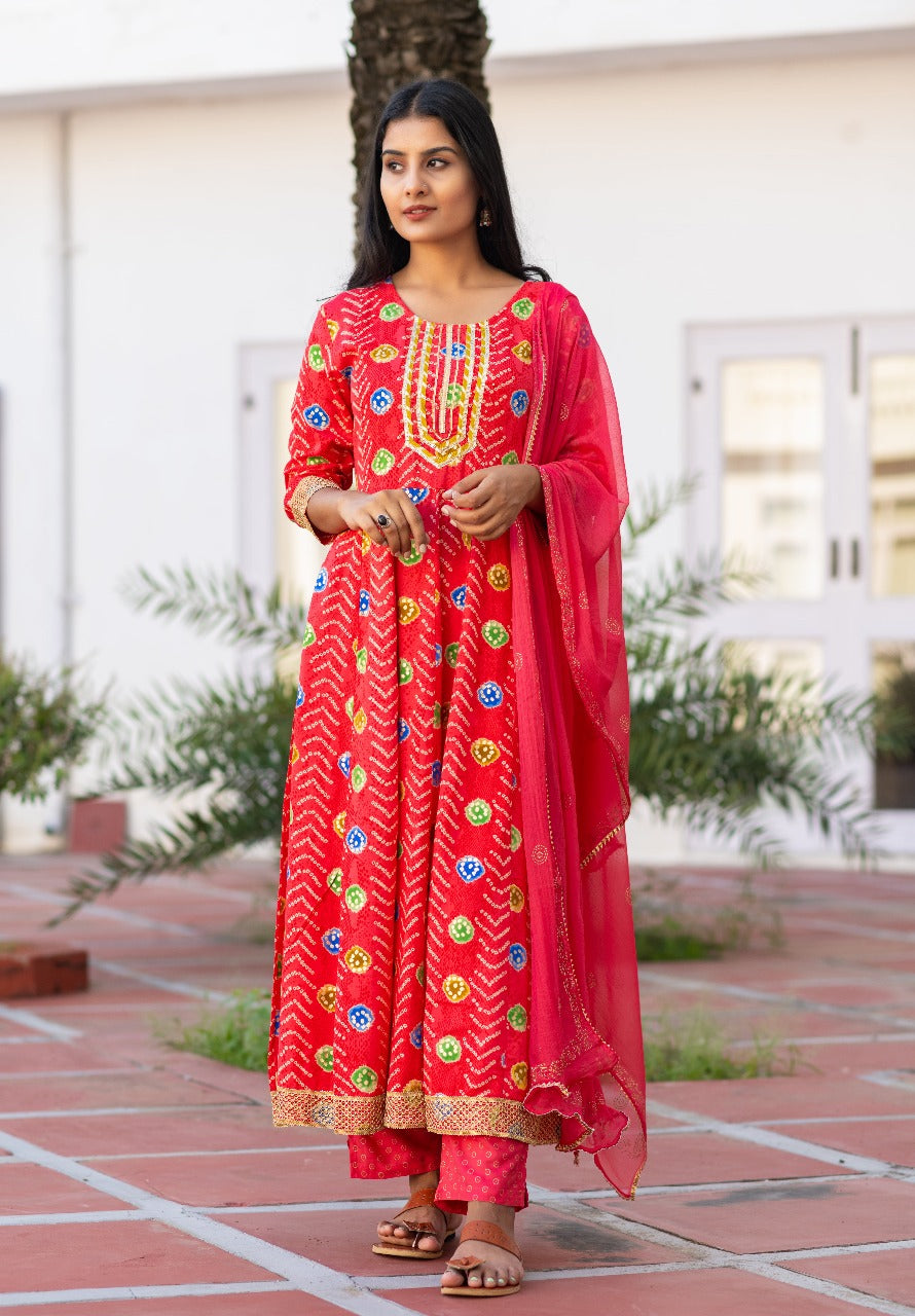 Gajari Saaj Anarkali Set