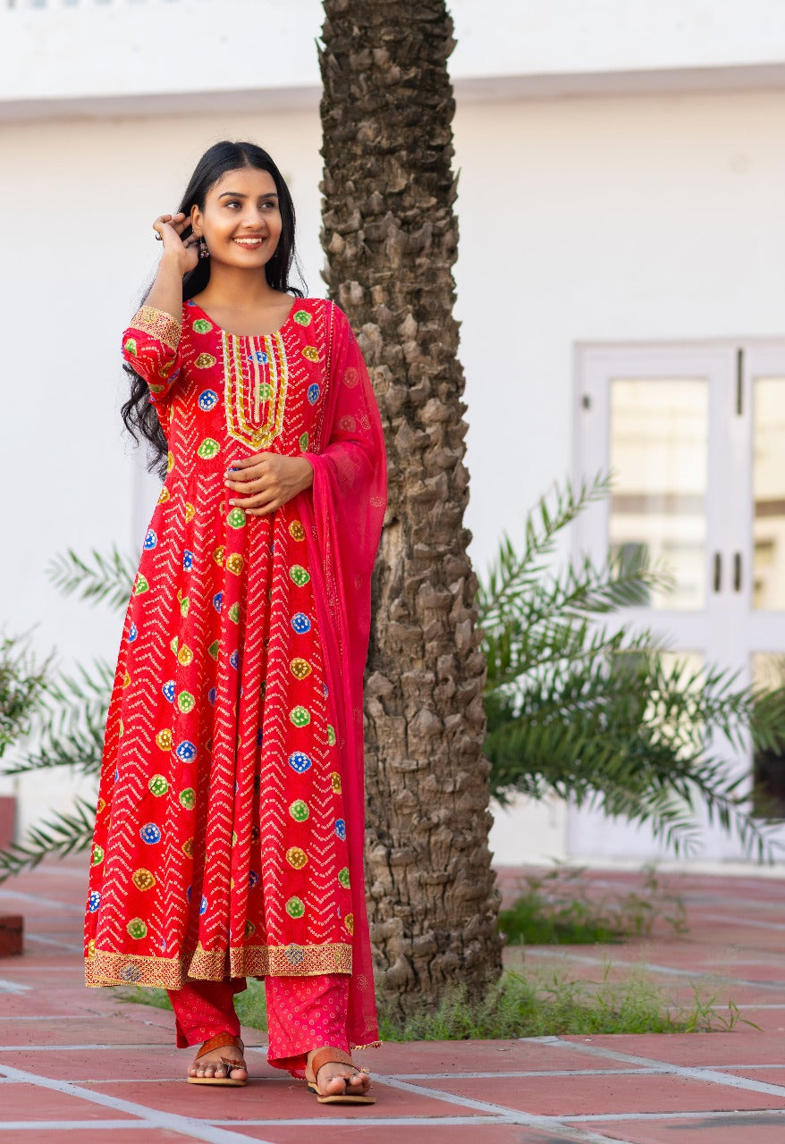 Gajari Saaj Anarkali Set