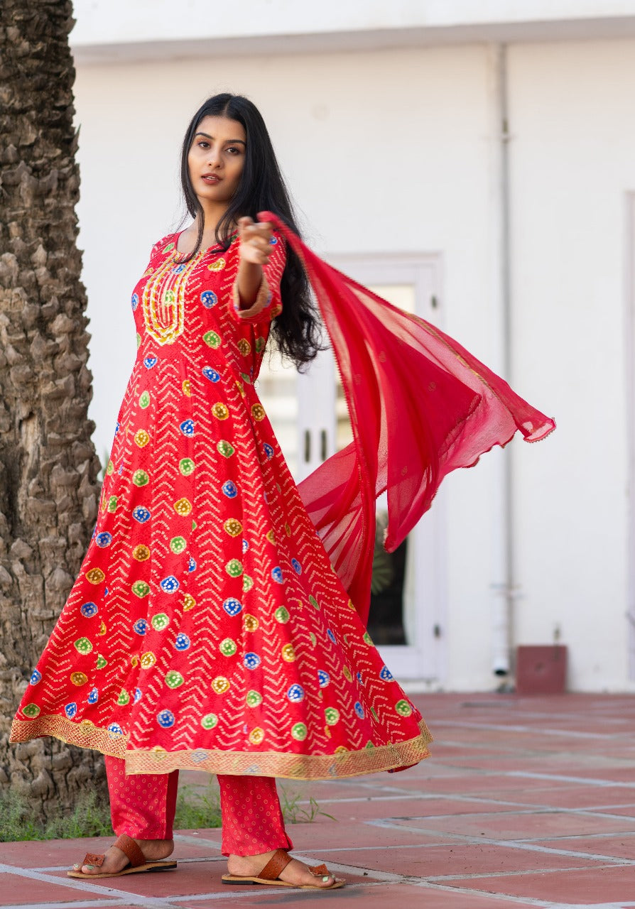 Gajari Saaj Anarkali Set