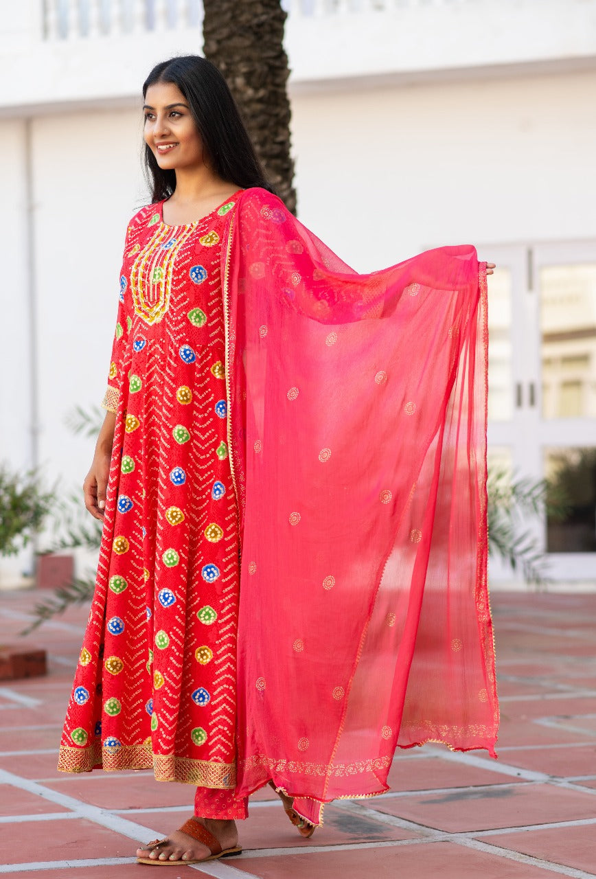 Gajari Saaj Anarkali Set